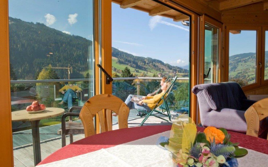 Fantastische Aussicht von der Sonnenterrasse im Penthouse